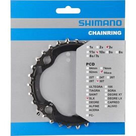 Звезда передняя для велосипеда SHIMANO SLX FC-M672, 22T, AN, изображение  - НаВелосипеде.рф
