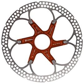 Ротор велосипедный Formula Al.Carrier, Center-lock, 180 mm, 6 отверстий, красный паук, изображение  - НаВелосипеде.рф
