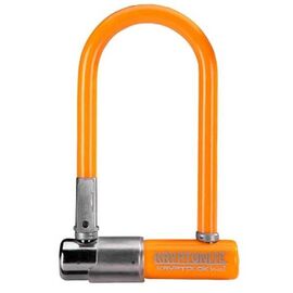 Велосипедный замок Kryptonite Kryptolok Mini-7 FlexFrame-U bracket, U-lock, на ключ, 82х178 мм, оранжевый, 720018001577, изображение  - НаВелосипеде.рф