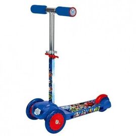 Самокат Toymart 3-ех колёсный, Мстители, синий, кикборд, до 20 кг, ST-PL004-AVG/183278, изображение  - НаВелосипеде.рф