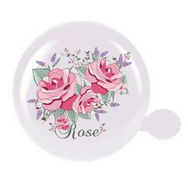 Звонок велосипедный Vinca SportA, роза, компактный велосипедный звонок, YL 53 rose, изображение  - НаВелосипеде.рф