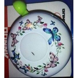 Звонок велосипедный Vinca Sport, цветочки, компактный велосипедный звонок, YL 32 flowers, изображение  - НаВелосипеде.рф