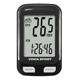 Велокомпьютер Vinca Sport, 12 функций, проводной, белый с черныи, V-3500 white/black, изображение  - НаВелосипеде.рф