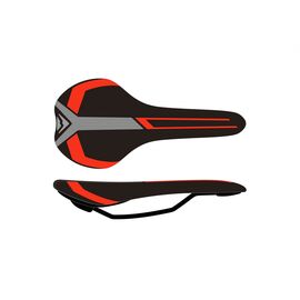Седло велосипедное, Merida Race black-red 2070074040, черно-красное, MTB., изображение  - НаВелосипеде.рф