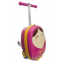 Самокат-чемодан Zinc Betty, розовый, складной, трёхколёсный, детский, до 50 кг, ZC04092, изображение  - НаВелосипеде.рф