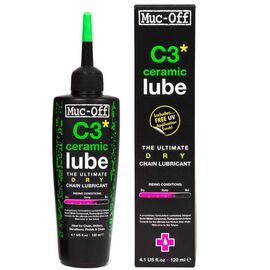 Смазка MUC-OFF C3 CERAMIC DRY LUBE, для цепи, 120 мл, 872, изображение  - НаВелосипеде.рф