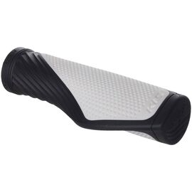 Грипсы велосипедные KELLYS WAVE 130/135мм, кратон, 1 грипстоп,1 заглушка, белые, ZKE18510, изображение  - НаВелосипеде.рф