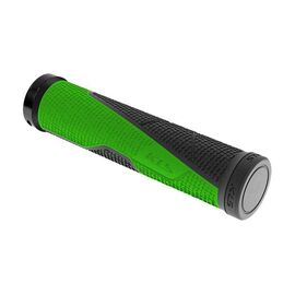 Грипсы велосипедные KELLYS CRYPTON 135мм, кратон, 1 грипстоп, зеленый, ZKE92760, изображение  - НаВелосипеде.рф