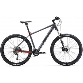 Горный велосипед Welt Rubicon 1.0 2017, матово-черный, Вариант УТ-00039378: Рама: 16" (Рост: 165 - 170 см), Цвет: матово черно-серый  , изображение  - НаВелосипеде.рф