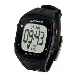Часы спортивные SIGMA SPORT iD.RUN HR: пульсометр, черные, изображение  - НаВелосипеде.рф