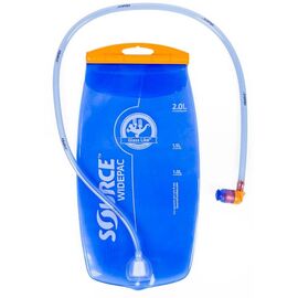Фляга/гидропак вело M-Wave SOURCE 2 литра, прозрачно-голубая, антибактериальная защита, 5-122515, изображение  - НаВелосипеде.рф