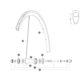 Обод велосипедный Mavic Ellipse передний/задний, 12033415/L12033400, изображение  - НаВелосипеде.рф