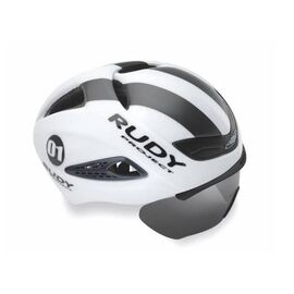 Велошлем Rudy Project BOOST 01 WHITE/GRAPHITE MATT с визором, HL600021, Вариант УТ-00066257: Размер: L (59-61 см), изображение  - НаВелосипеде.рф