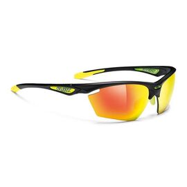 Очки велосипедные Rudy Project STRATOFLY BLACK MATT - MLS ORANGE Yell Rubber, SP234006-000E, изображение  - НаВелосипеде.рф