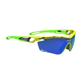 Очки велосипедные Rudy Project TRALYX FADE Racing PRO YELLOW FLUO GLOSS - MLS BLUE, SP393976-R001, изображение  - НаВелосипеде.рф