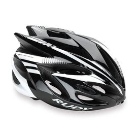 Велошлем Rudy Project RUSH BLACK/WHITE SHINY, HL570012, Вариант УТ-00066284: Размер: L (59-62 см), изображение  - НаВелосипеде.рф