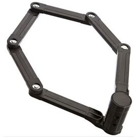 Велосипедный замок BBB Folding lock PowerFold сегментный, на ключ, 700 мм, черный, BBL-71, изображение  - НаВелосипеде.рф