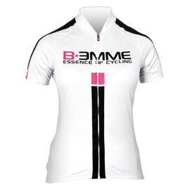 Веломайка короткий рукав Biemme IDENTITY LADY белый/черный/розовый, 2018, A12I2042L, Вариант УТ-00111251: Размер: L, изображение  - НаВелосипеде.рф