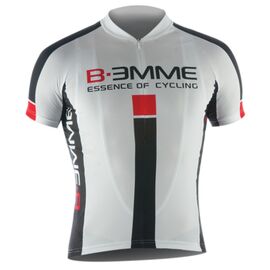 Веломайка короткий рукав Biemme IDENTITY белый/черный/красный, 2018, A12I2043M, Вариант УТ-00111252: Размер: S, изображение  - НаВелосипеде.рф