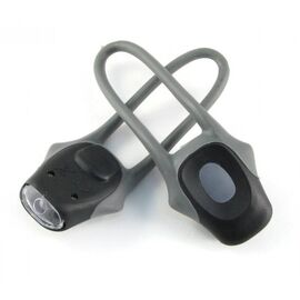 Фонари - комплект Vinca Sport из двух штук, чёрный (один диод; функции: постоянный свет, мигание), VL 267-С black, изображение  - НаВелосипеде.рф