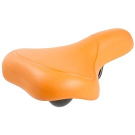 Седло велосипедное M-WAVE EVA CITY, комфорт, 262х156 мм, суперпрочное покрытие, 398 г, оранжевый, 5-251067, изображение  - НаВелосипеде.рф