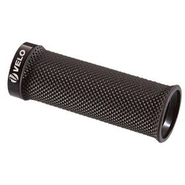 Грипсы велосипедные VELO VLG-884-3AD2-L1-G2, пластик/гель, с заглушками, 92мм, VLG-884-3AD2-L1-G2, изображение  - НаВелосипеде.рф
