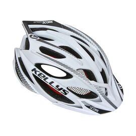 Велошлем KELLYS SCORE, белый/черный, Helmet SCORE, Вариант УТ-00017126: Размер: M/L (58-61 см), изображение  - НаВелосипеде.рф