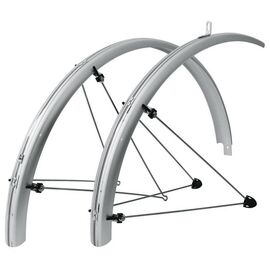 Крылья велосипедные SKS Chromoplastics P 35, 28", серебряный, 10117, изображение  - НаВелосипеде.рф