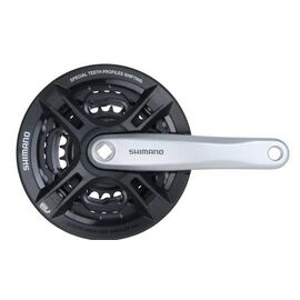 Система SHIMANO TOURNEY EFCM171E244C 18-24 ск. 42/34/24 175 мм с защ. серебр. инд. уп.  2-4012 , изображение  - НаВелосипеде.рф