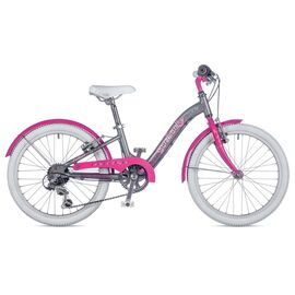 Детский велосипед Author Melody 20" 2017, Вариант УТ-00023274: Размер 10" (Рост: 115-135см)  Цвет: серебро/розовый, изображение  - НаВелосипеде.рф