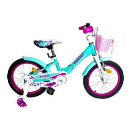 Детский велосипед HORST Nixe 16" 2017, Вариант УТ-00031924: Рама: 9" (рост: 100-120 см), бирюзово-бело-розовый, изображение  - НаВелосипеде.рф
