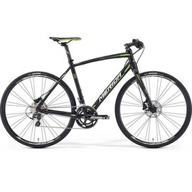 Шоссейный велосипед Merida Speeder 500 2017, Вариант УТ-00037608: Рама: 50 (Размер: 155 - 165 cm), Цвет: матовый черно-бело-зеленый, изображение  - НаВелосипеде.рф