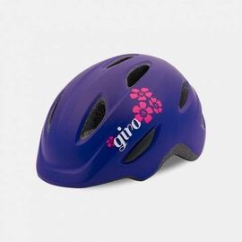 Велошлем детский Giro SCAMP, матовый фиолетовый/цветы, 2017, Вариант УТ-00033906: Размер: S (49-53 см), изображение  - НаВелосипеде.рф