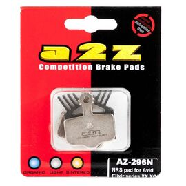 Тормозные колодки A2Z Avid Elixir series, XX, XO w/spring, NRS - соединение, синий, AZ-296N, изображение  - НаВелосипеде.рф