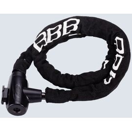 Велосипедный замок BBB PowerLink цепь, на ключ, тканевая-оболочка, 5  x 1000, черный, BBL-48, изображение  - НаВелосипеде.рф