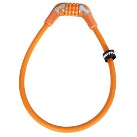 Велосипедный замок Kryptonite Cables KryptoFlex тросовый, кодовый, 12 х 650 мм, оранжевый, УТ100263607, изображение  - НаВелосипеде.рф