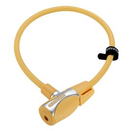 Велосипедный замок Kryptonite Cables KryptoFlex тросовый, на ключ, 12 х 650 мм, светло оранжевый, 002680, изображение  - НаВелосипеде.рф