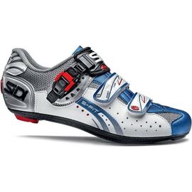 Велотуфли SIDI GENIUS 5-FIT Carbon, стальной белый/голубой, 2015, CGE5FITC, Вариант УТ-00114305: Размер: 41,5 EU (25,7 см), изображение  - НаВелосипеде.рф