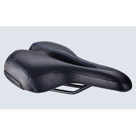 Седло велосипедное BBB SportPlus Active Leather ergonomic saddle memory foam черный б/р, BSD-114, изображение  - НаВелосипеде.рф