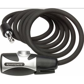 Велосипедный замок Kryptonite Cables KryptoFlex 1018, тросовый, на ключ, 8 х 1500 мм, черный, УТ000318046, изображение  - НаВелосипеде.рф