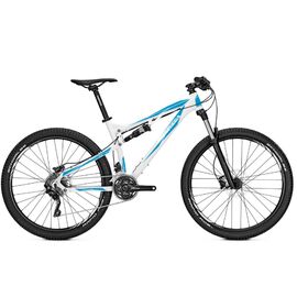 Двухподвесный велосипед МТВ UNIVEGA Renegade 8.0 2017, Вариант УТ-00038542: Рама: L 52 см (Рост 178-190 см) Цвет: белый/синий, изображение  - НаВелосипеде.рф
