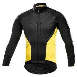 Куртка велосипедная MAVIC Cosmic Elite Thermo Jacket, черная-желтая, 2018, 398079, Вариант УТ-00112703: Размер: L, изображение  - НаВелосипеде.рф