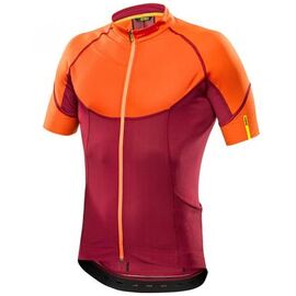 Веломайка короткий рукав MAVIC KSYRIUM PRO, оранжевый/красный, 2016, 380519, Вариант УТ-00112966: Размер: M, изображение  - НаВелосипеде.рф