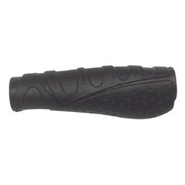 Ручки на руль черные ERGO GRIP M-WAVE, резиновые, эргономичные, 5-410231, изображение  - НаВелосипеде.рф