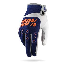 Велоперчатки 100% Airmatic Glove, сине-оранжевый, 2017, 10004-015-11, Вариант УТ-00118345: Размер: M , изображение  - НаВелосипеде.рф