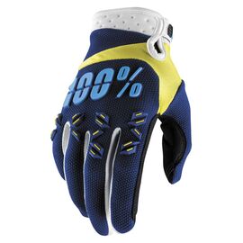 Велоперчатки 100% Airmatic Glove, сине-желтый, 2017, 10004-072-10, Вариант УТ-00118346: Размер: S , изображение  - НаВелосипеде.рф