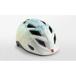 Велошлем детский Met Genio Iridescent White Flowers Unisize 2019, Вариант УТ-00120936: Размер: 52-57 см, изображение  - НаВелосипеде.рф