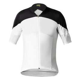 Веломайка короткий рукав MAVIC COSMIC ULTIMATE SL, Белый/черный, 2018, 401800, Вариант УТ-00112945: Размер: М, изображение  - НаВелосипеде.рф