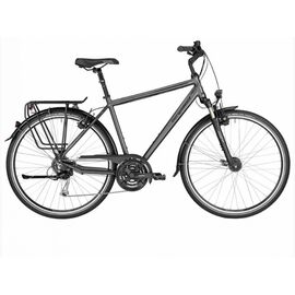 Городской велосипед Bergamont Horizon 5.0 Gent 2017, Вариант УТ-00077041: Рама: L 48 см (Рост 172-180 см) Цвет: серый, изображение  - НаВелосипеде.рф