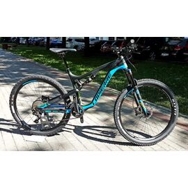 Двухподвесный велосипед МТВ Lapierre Zesty XM 527 2017, Вариант УТ-00080538: Рама: L 46 см (Рост 170-180 см) Цвет: черный/голубой, изображение  - НаВелосипеде.рф